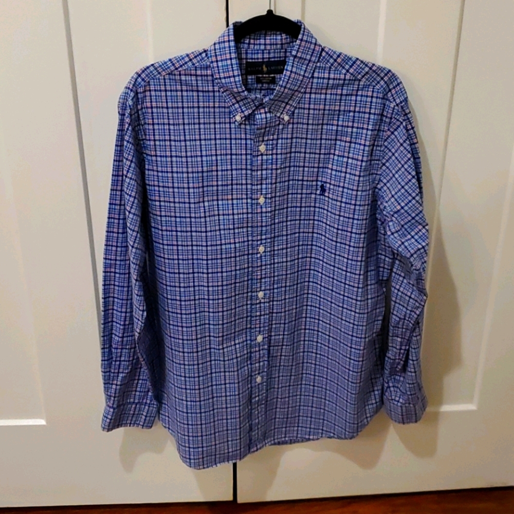 Mens L Ralph Lauren Button Down